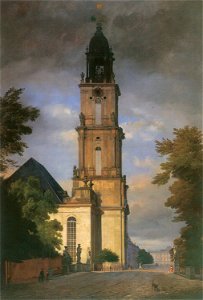Gaertner, Eduard - Garnisonkirche in Potsdam. Free illustration for personal and commercial use.