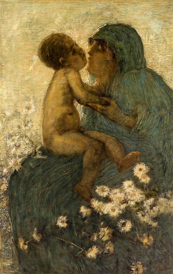 Gaetano Previati Mutterliebe