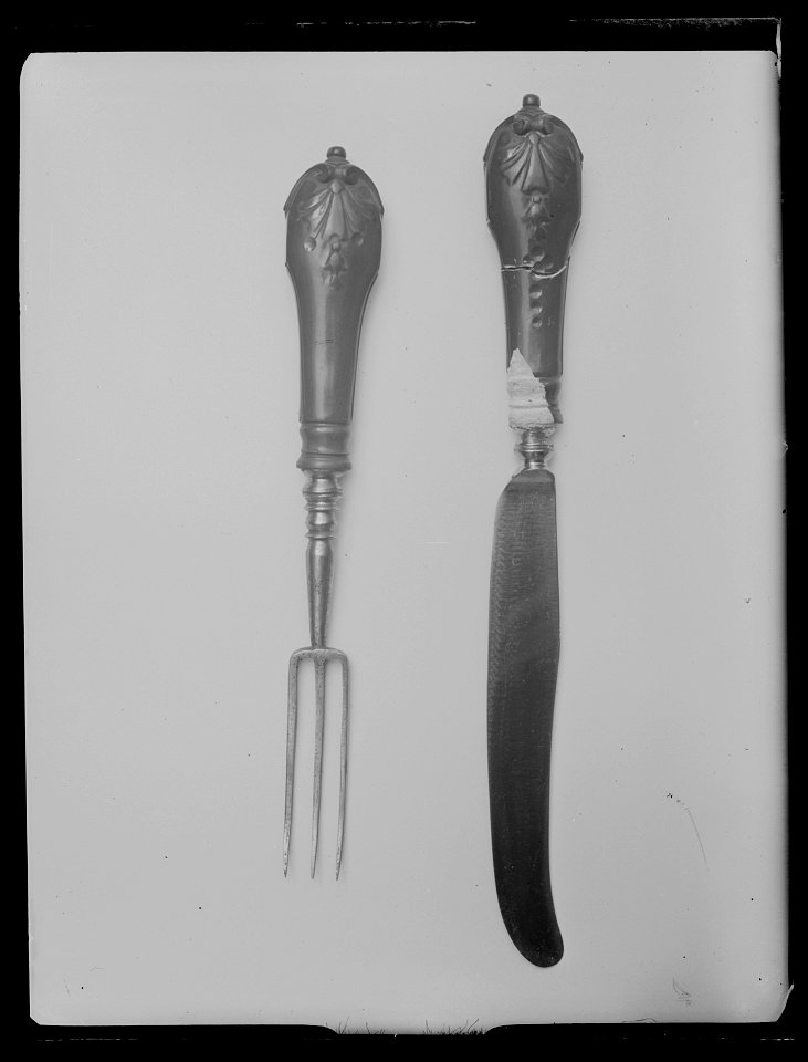 Gaffel samhörande med kniv nr 4918 - Livrustkammaren - 70784