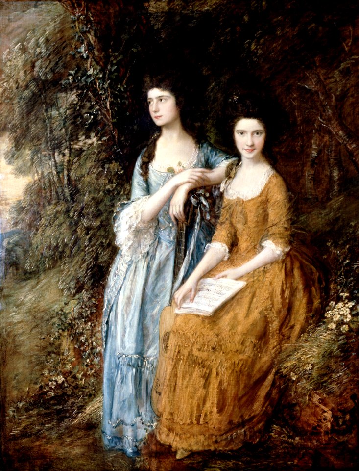 Gainsborough, Thomas - Elizabeth and Mary Linley - Google Art Project
