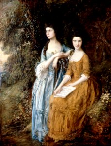 Gainsborough, Thomas - Elizabeth and Mary Linley - Google Art Project