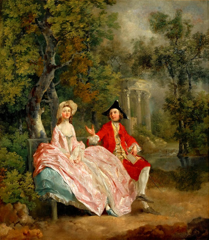 Thomas Gainsborough - Conversation in a Park (1746)