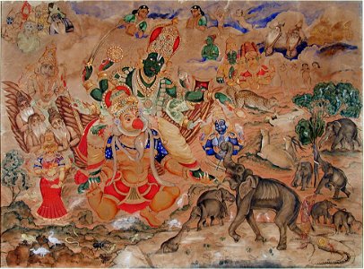 Gajendra Moksha- The Salvation of the King of the Elephants (6125145590)