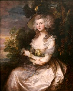 Gainsborough-Mrs. Thomas Hibbert. Free illustration for personal and commercial use.