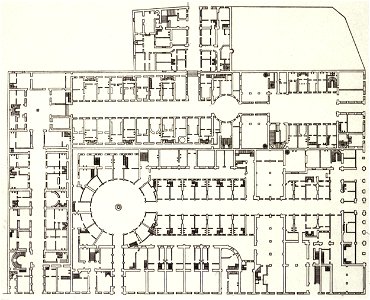 Galeries Colbert and Vivienne - ground floor plan, 1826