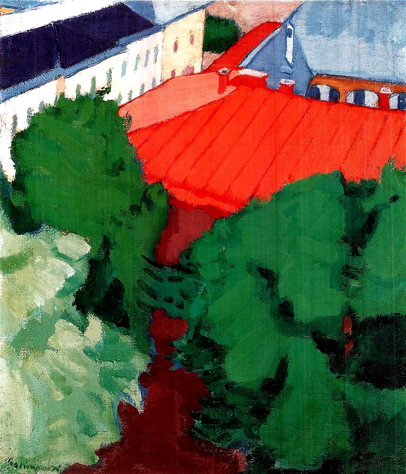Galimberti, Sándor - View of a Street in Nagybánya (1906-7)