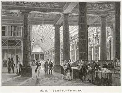 Galerie d'Orléans en 1840