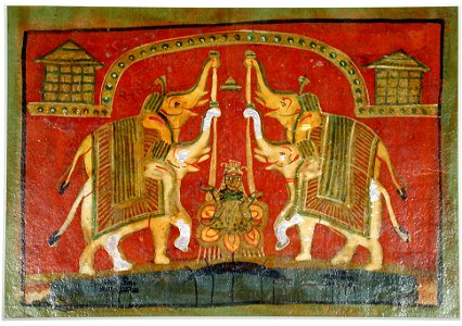 Gaja-Lakshmi (Lakshmi lustrated by elephants) (6125109088)