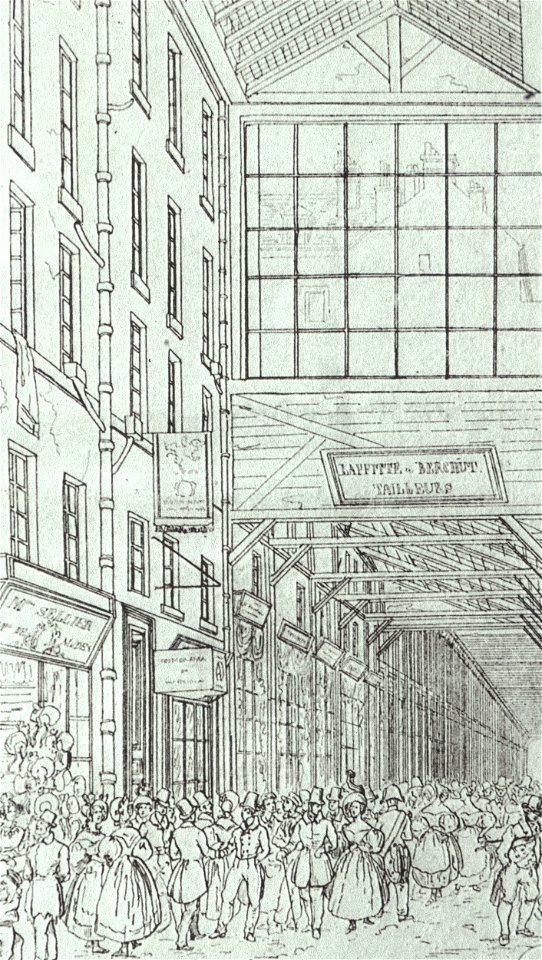 Galeries de Bois du Palais-Royal - interior, drawing 1