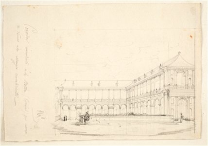 Galería de los convalecientes y el jardín de los frailes del Monasterio de El Escorial