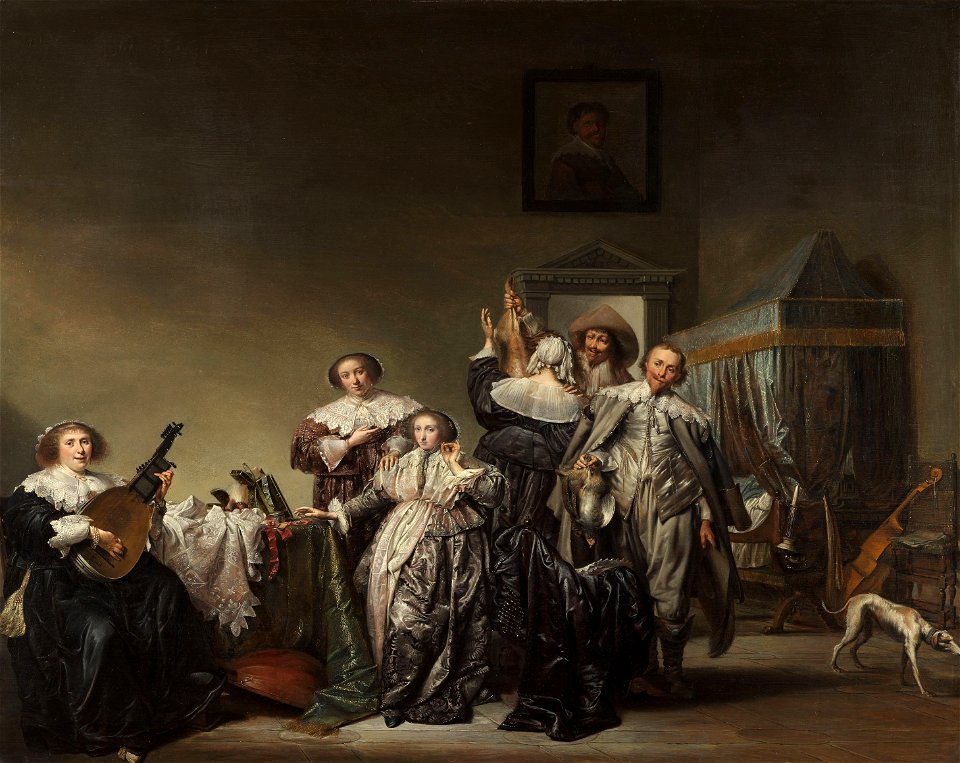 Galant gezelschap Rijksmuseum SK-A-4844