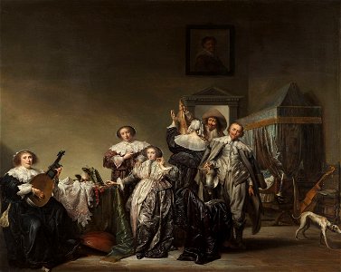 Galant gezelschap Rijksmuseum SK-A-4844