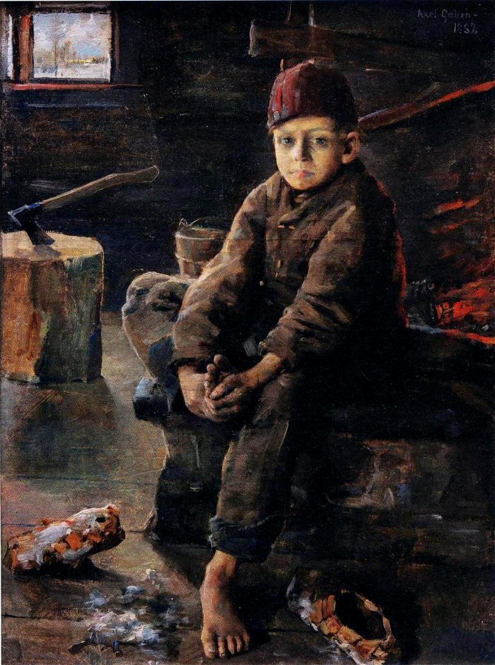 Gallen-Kallela, Kerjäläispoika