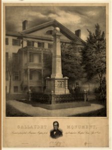 Gallaudet Monument - On stone by A. Newsam. LCCN2003673080