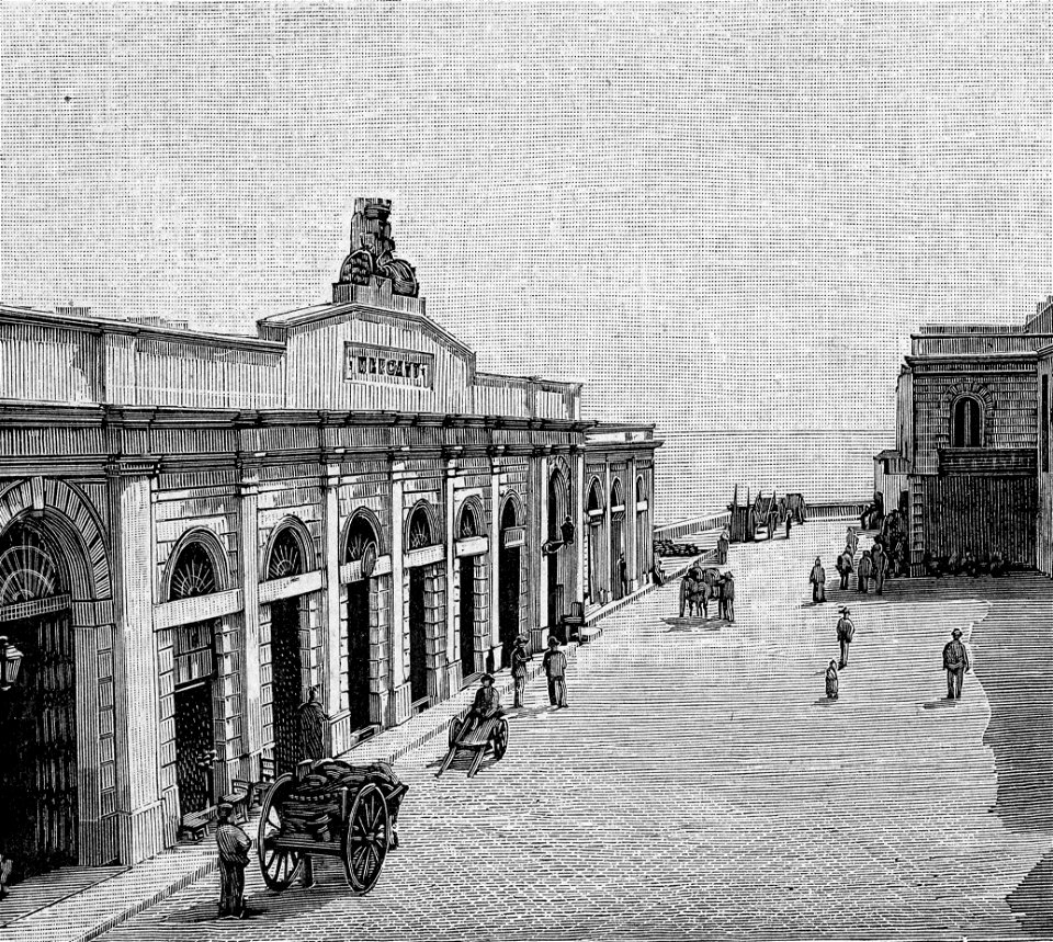Gallipoli – Il mercato (xilografia)