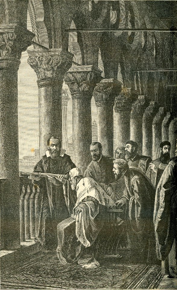 Galileo mostra il cannocchiale al Doge di Venezia