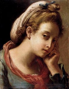 Gandolfi, Gaetano - Portrait of a Young Woman - 1777. Free illustration for personal and commercial use.