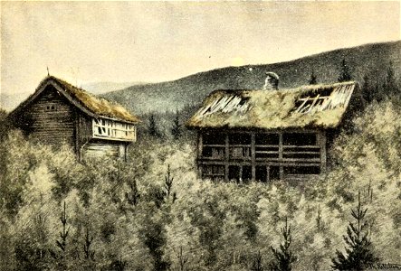 Gamle hus ved sole - old house in the sun