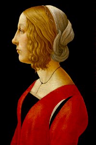 Raffaellino del Garbo - Bust of a Young Woman - 44.554 - Museum of Fine Arts. Free illustration for personal and commercial use.