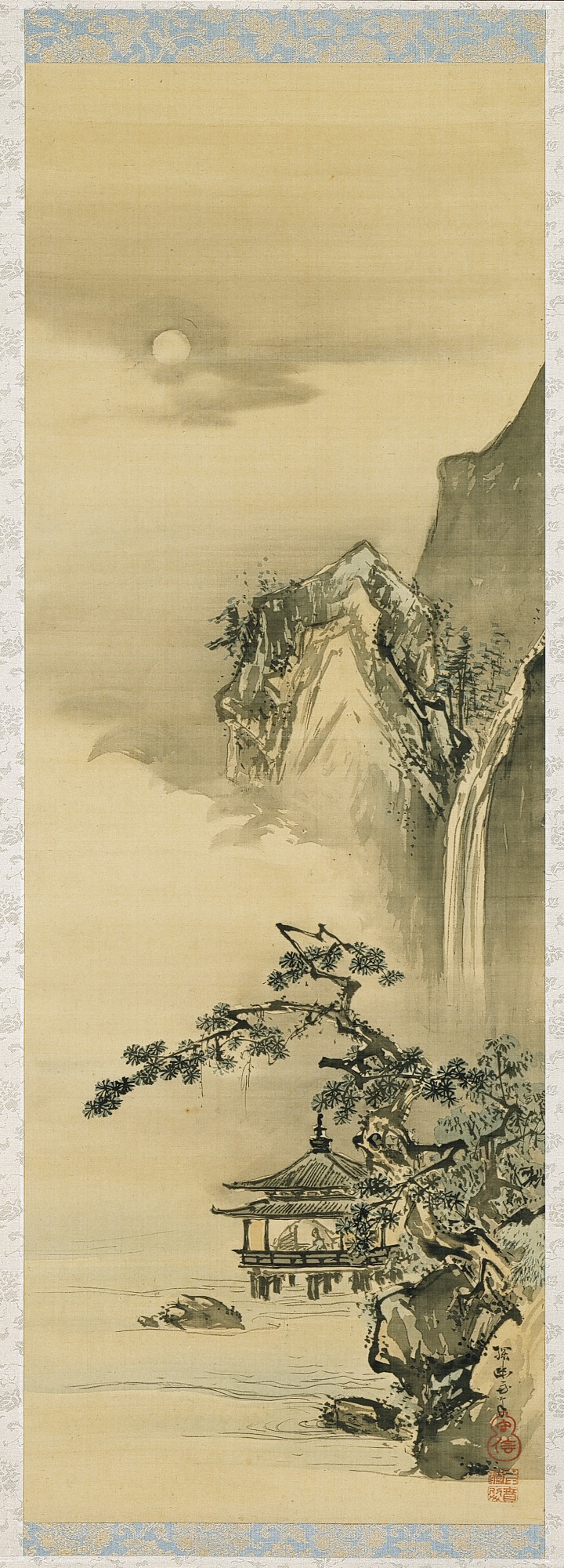 Ganku - Lake Pavilion near a Waterfall - 69.479 - Detroit Institute of Arts