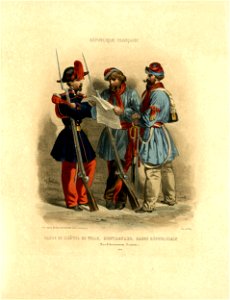 Garde de l'Hôtel de Ville, Montagnard, Garde Républicain (Sous le Gouvernement Provisoire) 1848 (BM 1925,0409.25)