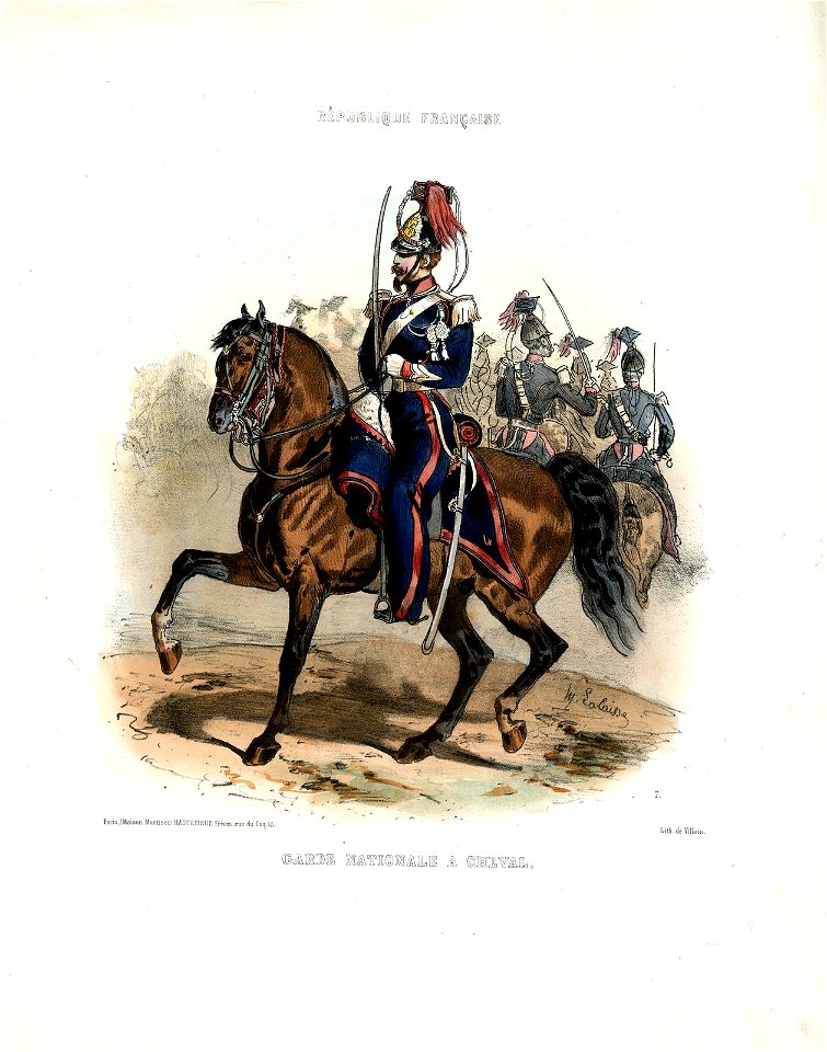 Garde nationale à cheval (BM 1925,0409.9)