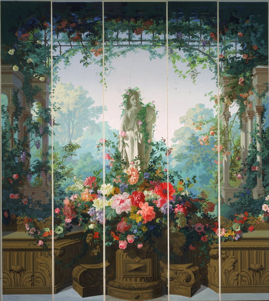 Garden of Armida Wallpaper (1854) by Édouard Muller