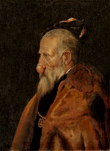 Gammal man med utväxt på näsan (Erik Sparre) - Nationalmuseum - 15480