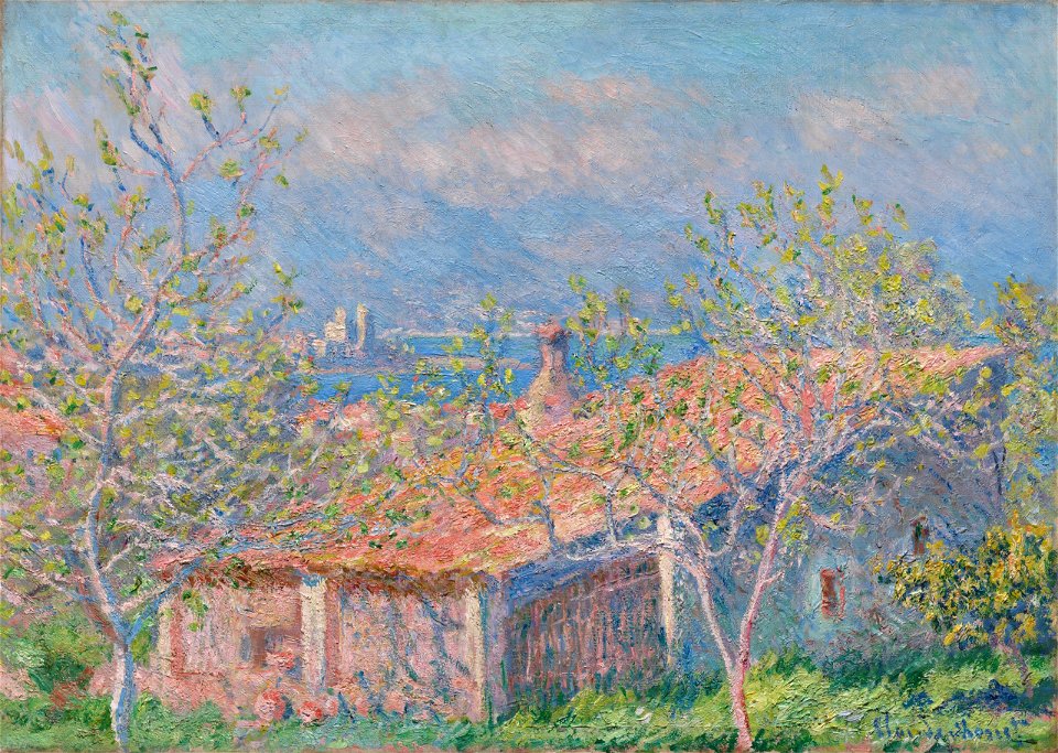 Gardener's House at Antibes, by Claude Monet, Cleveland Museum of Art, 1916.1044