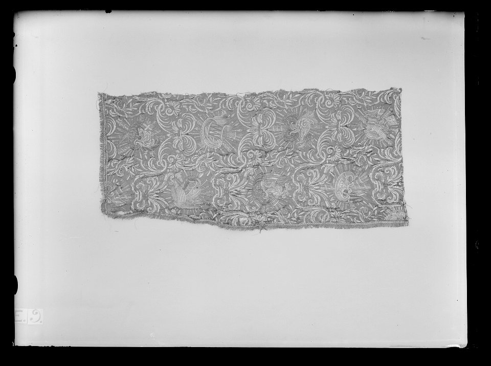 Gardin med trofëmotiv ur en serie av sex (6000-6005) til drottning Kristinas kröningskaross, 1650 - Livrustkammaren - 26317