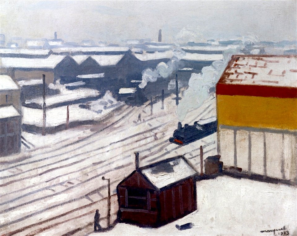 Gare Montparnasse in the Snow Albert Marquet (1913)