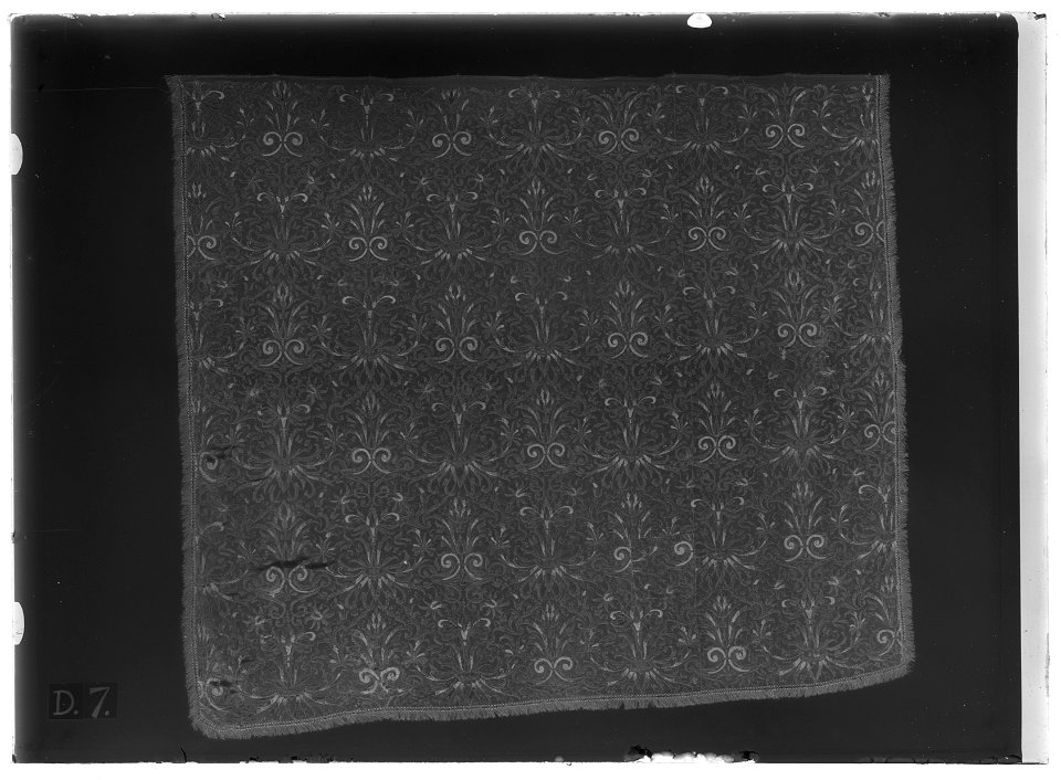 Gardin ur en serie av sex (6012-6017) till Karl X Gustavs blå kaross, 1650, Paris - Livrustkammaren - 77687-negative