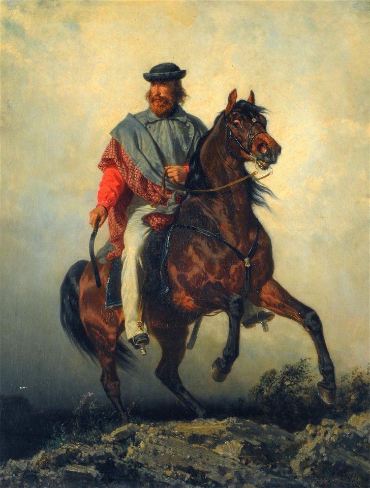 Garibaldi (Garibaldi a cavallo) - Filippo Palizzi