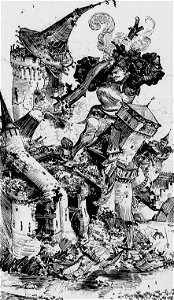 Gargantua démolit le château du Gué de Vède