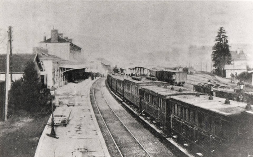 Gare de Chambéry en 1884
