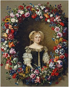 Jacob Ferdinand Voet, Mario Nuzzi (attr.) - Portrait of a lady, traditionally identified as a member of the Colonna family