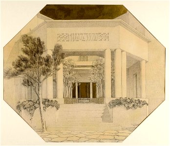 Garnier-Tony, batiment d'hydrothérapie, projet 1