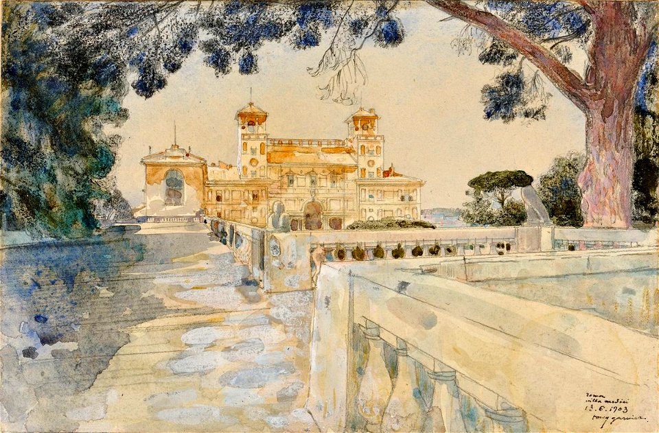 Garnier-Tony, Rome, villa-Medicis