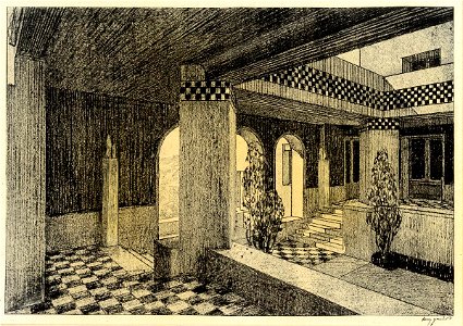 Garnier-Tony, St-Didier, patio de villa, projet