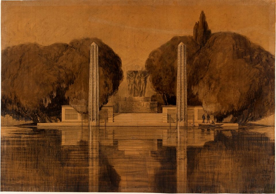 Garnier-Tony, monument aux morts parc de la Tête d'Or, projet 2