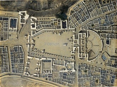 Garnier-Tony, Tusculum, restauration, Forum plan du rez-de-chaussée
