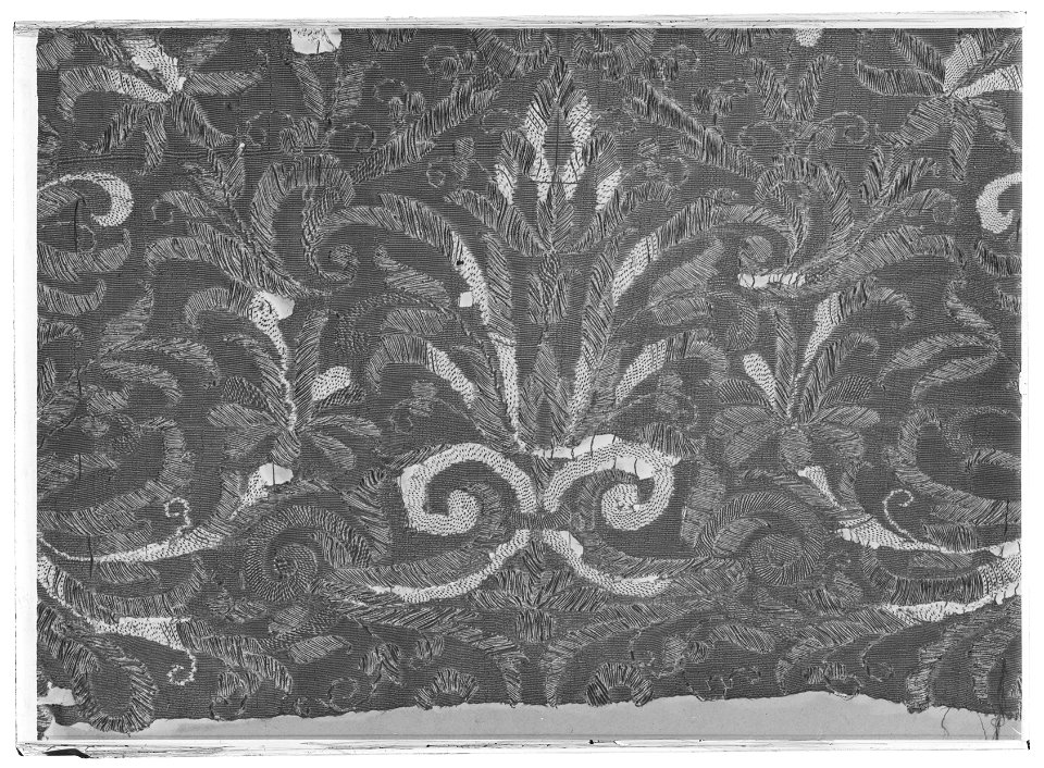 Gardin ur en serie av sex (6012-6017) till Karl X Gustavs blå kaross, 1650, Paris - Livrustkammaren - 2010-negative
