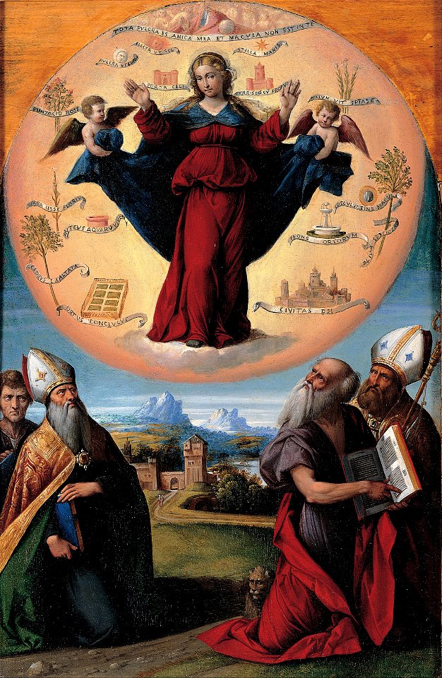 Garofalo - Madonna in Glory and Holy Hones - Google Art Project