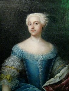 Catherine II in youth by A.R. Lisiewska (de Gasc), 1742, Russian Museum. Free illustration for personal and commercial use.