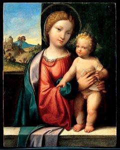 Garofalo - Madonna with the Child - Google Art Project. Free illustration for personal and commercial use.
