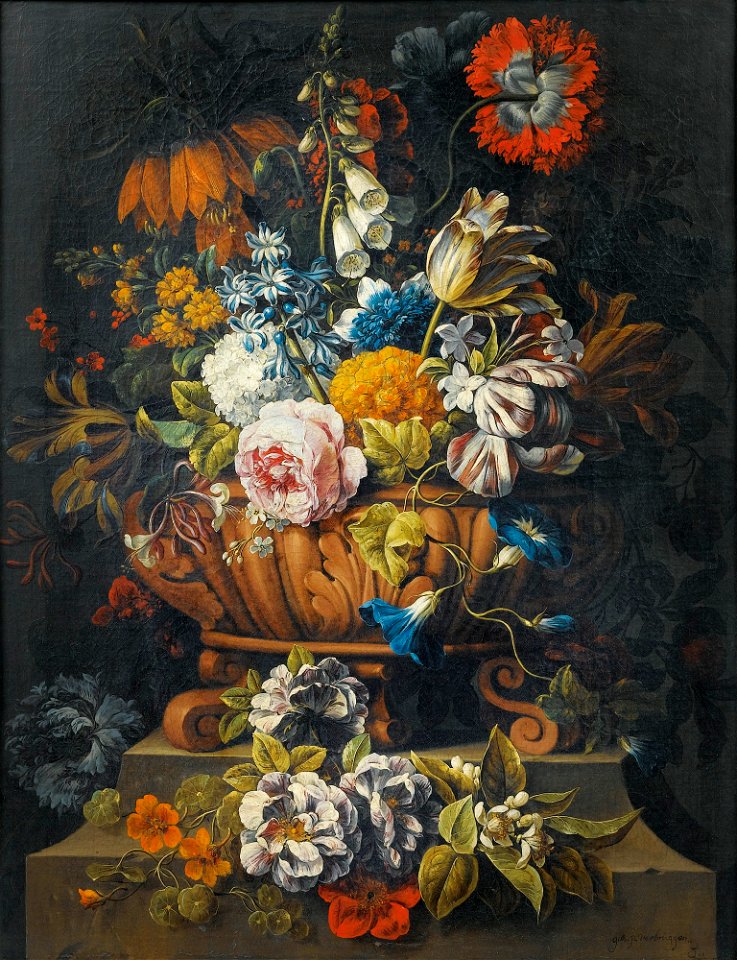 Gaspar Peeter Verbruggen (II) - Still life with flower vase