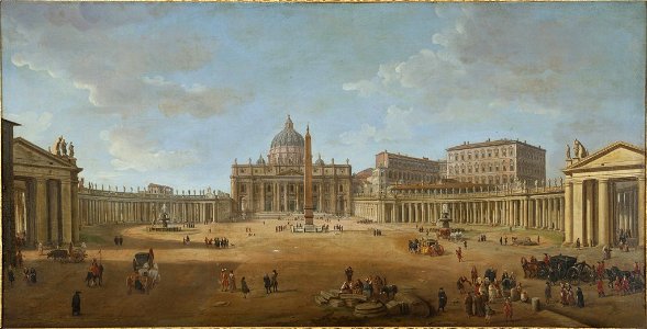Gaspar van Wittel - St Peters Basilica and Square-pano