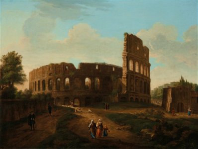 Gaspar van wittel called vanvitelli a view of the colosseum rome with053015)