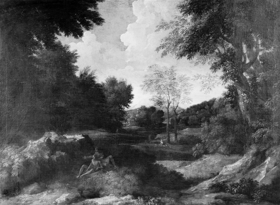 Gaspard Dughet (1615-75) - Landscape with Figures - RCIN 404647 - Royal Collection
