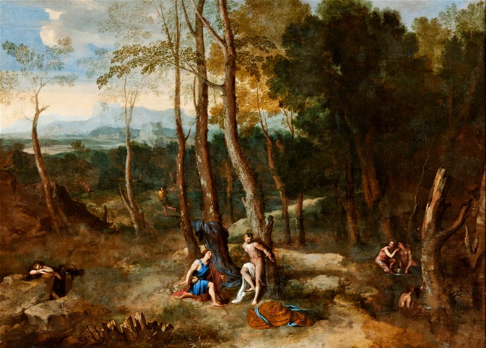 Gaspard Dughet - Aminta about to rescue Silvia - Google Art Project
